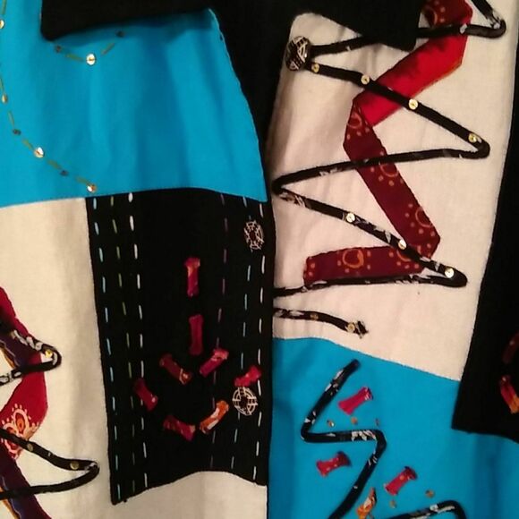 Yak Magik Women's jacket. Size L One of a Kind NWOT Artwear FUN BOLD - Picture 3 of 10